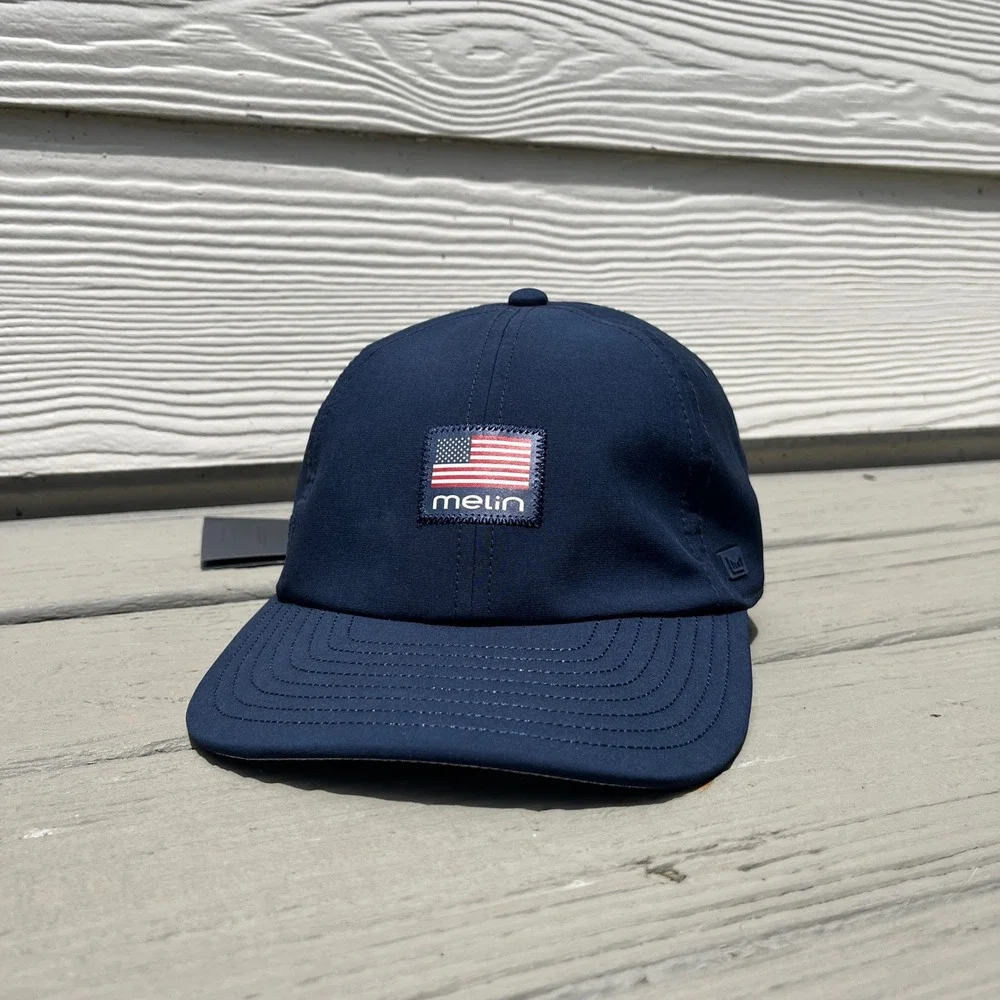 Melin Hat Men Classic Navy New Hydro The Legend Americana Adjustable Cap